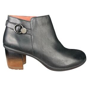 Dansko Women’s Perry Black Leather Waterproof Ankle Boots Size 38 US 7